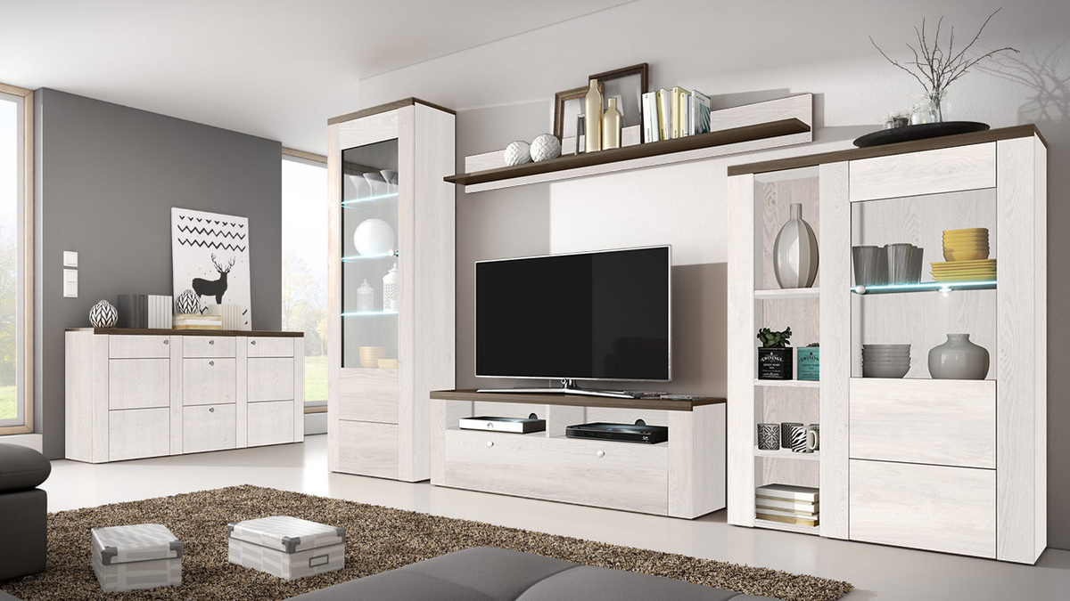 TV stand Salelbo 103 (Sibu larch + Trufel oak)