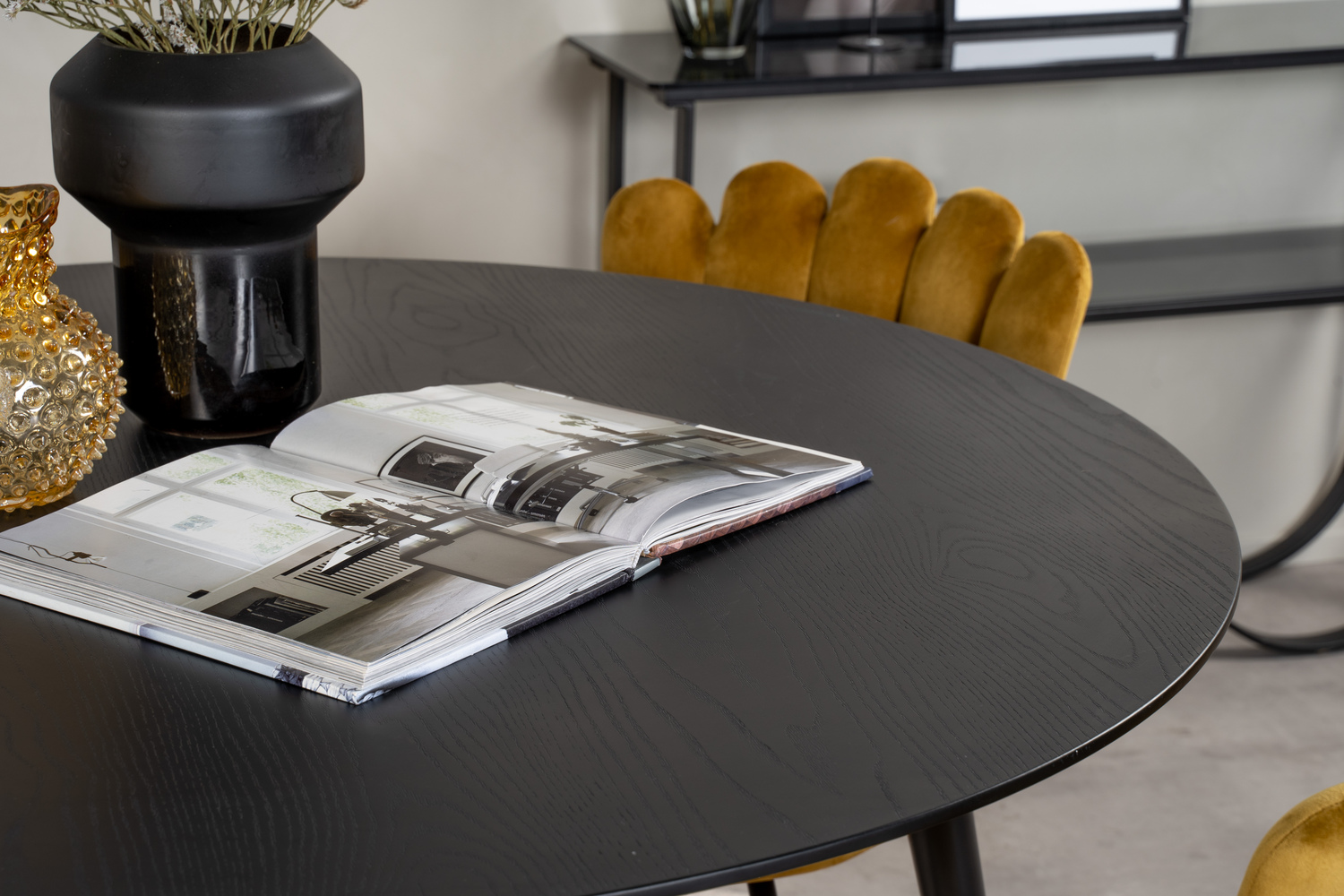 Dining set Dallas 1177 (Yellow + Black)