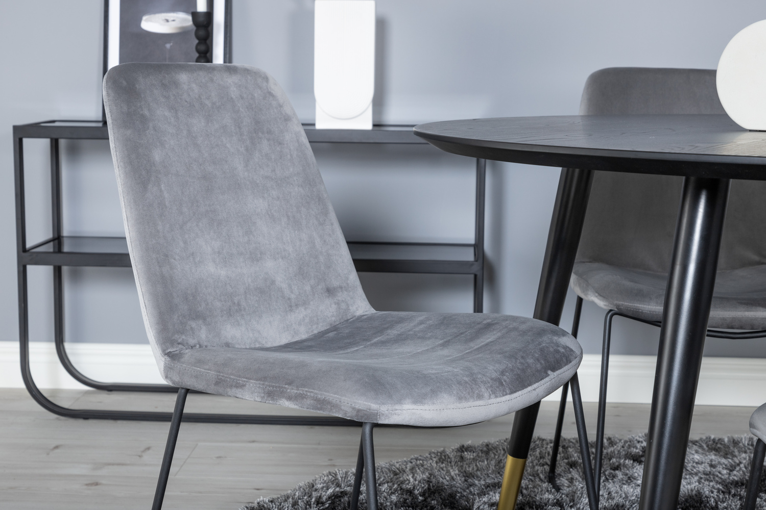 Dining set Dallas 1189 (Grey + Black)