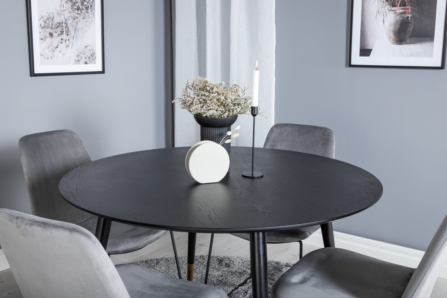 Dining set Dallas 1189 (Grey + Black)