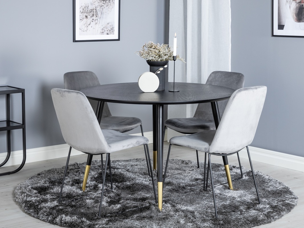 Dining set Dallas 1189 (Grey + Black)