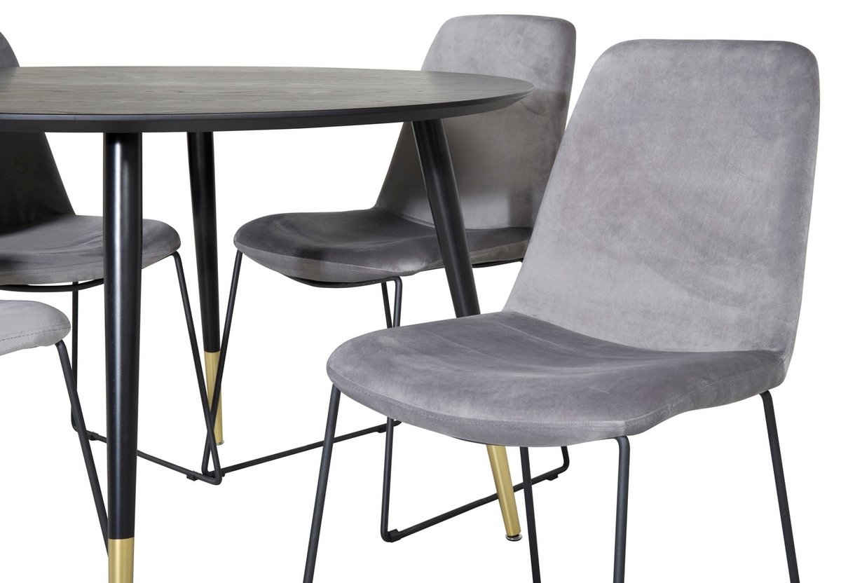 Dining set Dallas 1189 (Grey + Black)