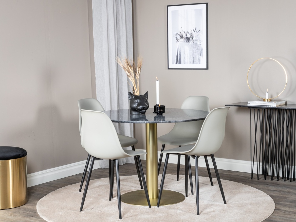 Dining set Dallas 1214 (Grey + Black)