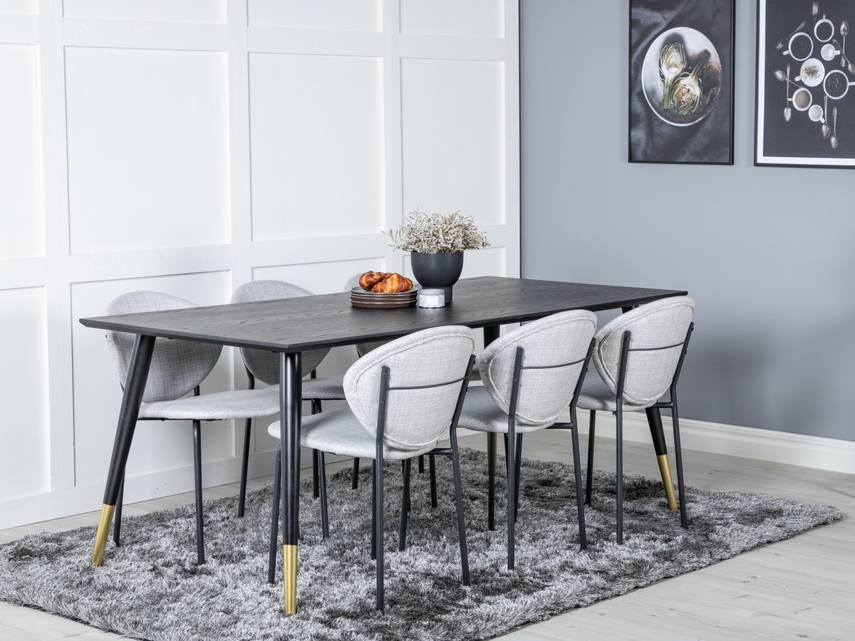 Dining set Dallas 1260 (Grey + Black)