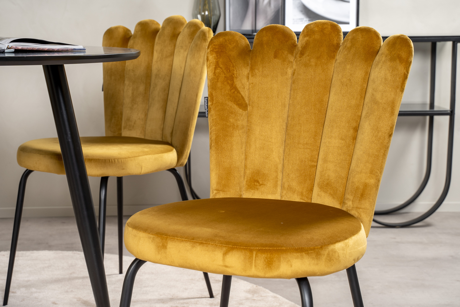 Dining set Dallas 1264 (Yellow + Black)
