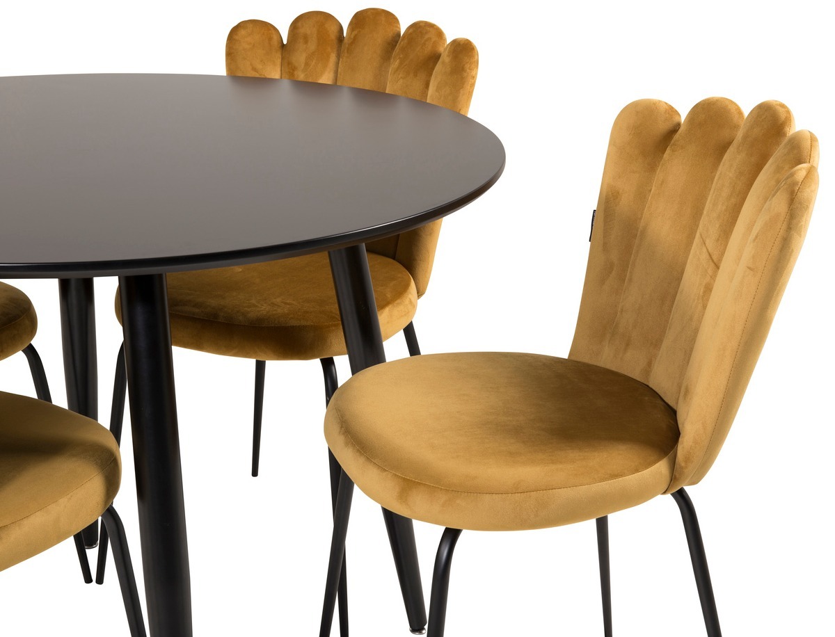 Dining set Dallas 1264 (Yellow + Black)