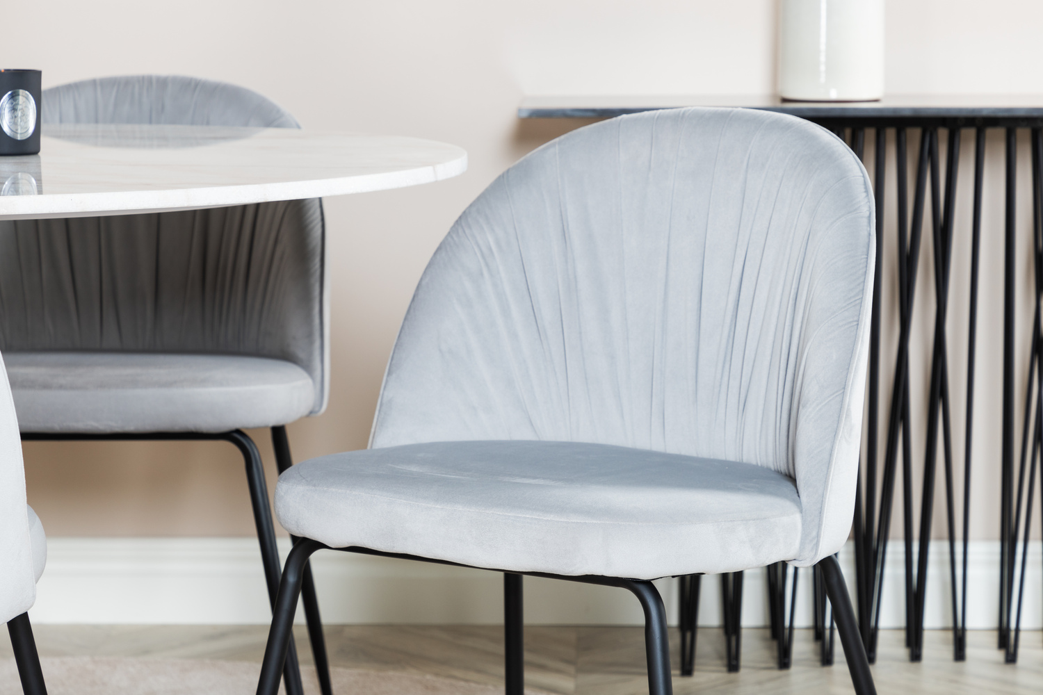 Dining set Dallas 1303 (Grey + Black)