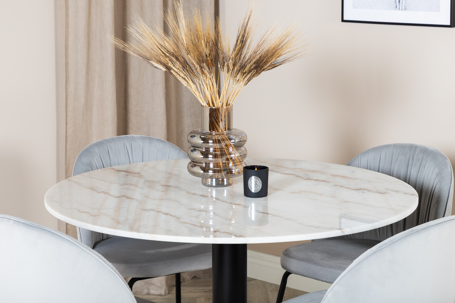 Dining set Dallas 1303 (Grey + Black)