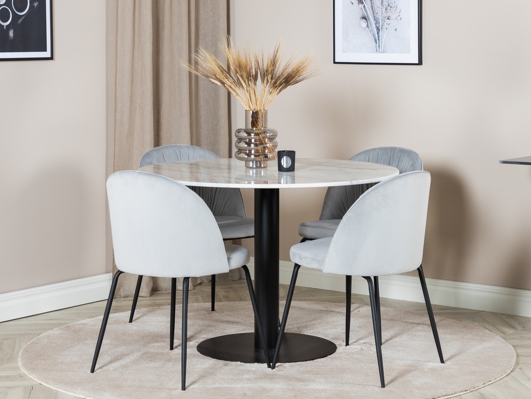 Dining set Dallas 1303 (Grey + Black)