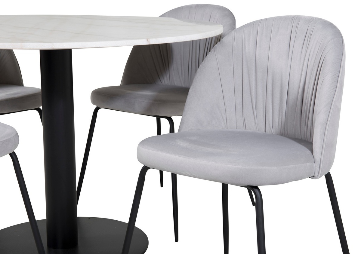 Dining set Dallas 1303 (Grey + Black)