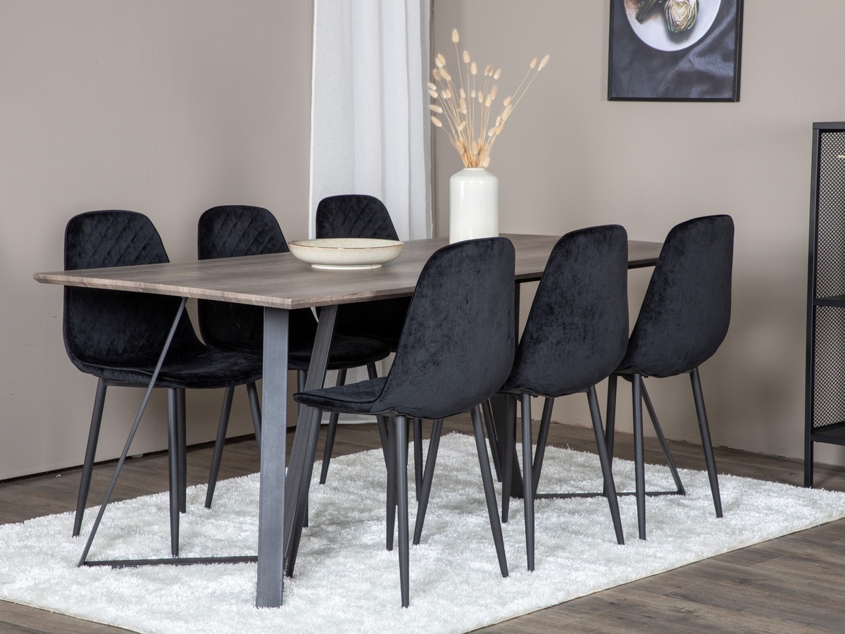 Dining set Dallas 1357 (Black)