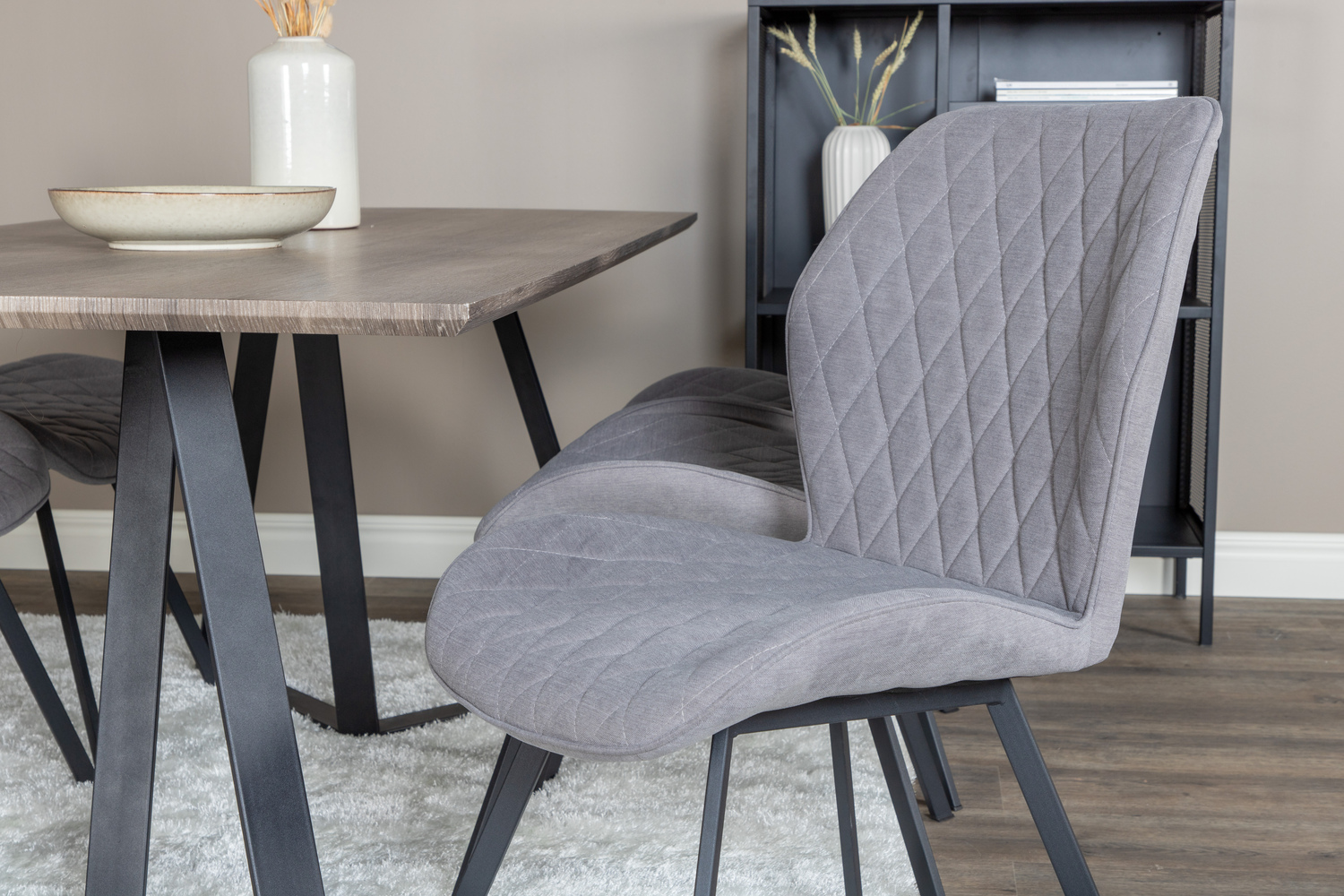 Dining set Dallas 1359 (Grey + Black)