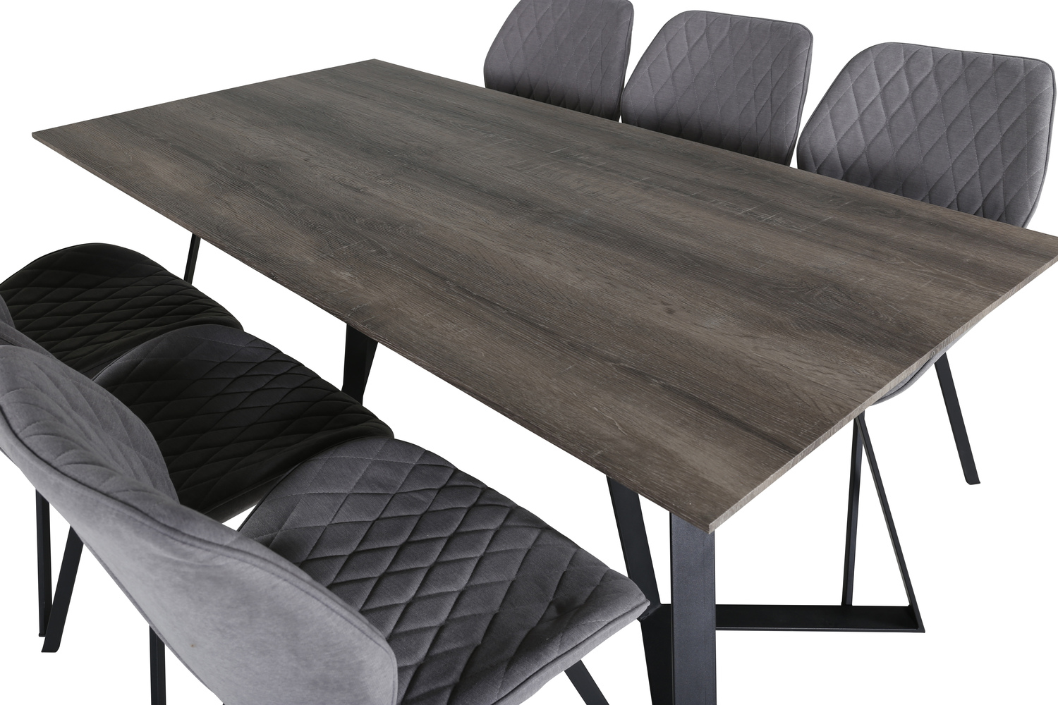 Dining set Dallas 1359 (Grey + Black)