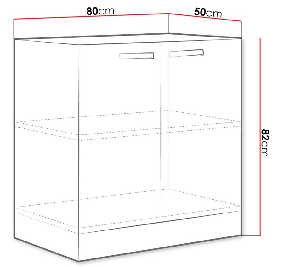 Modular cabinet with doors Multi Cream 112