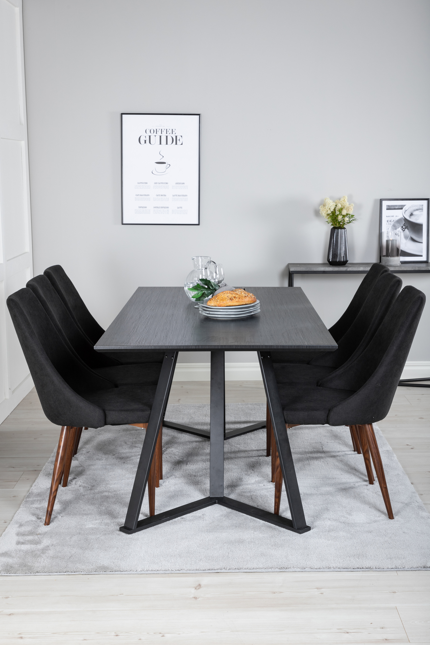 Dining set Dallas 1767 (Black)