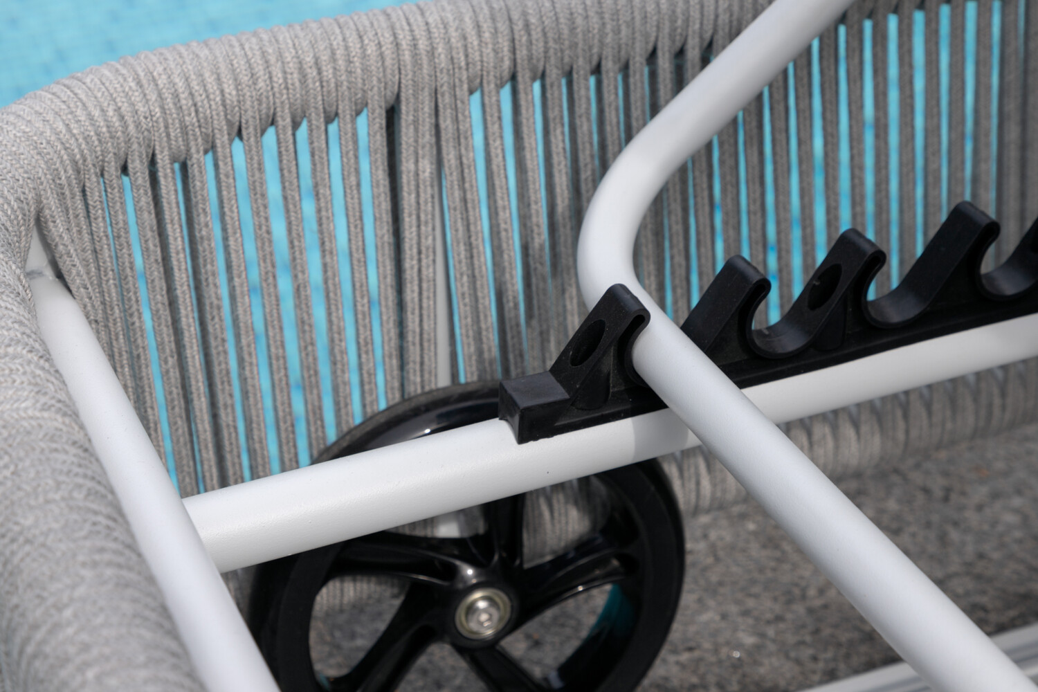Ξαπλώστρα εξωτερικού χώρου Dallas 2320 (Γκρι + Άσπρο)