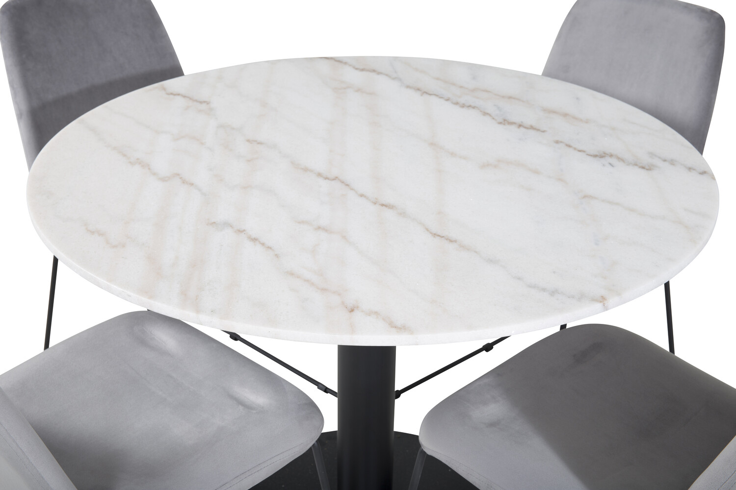 Dining set Dallas 2601 (Grey + Black)