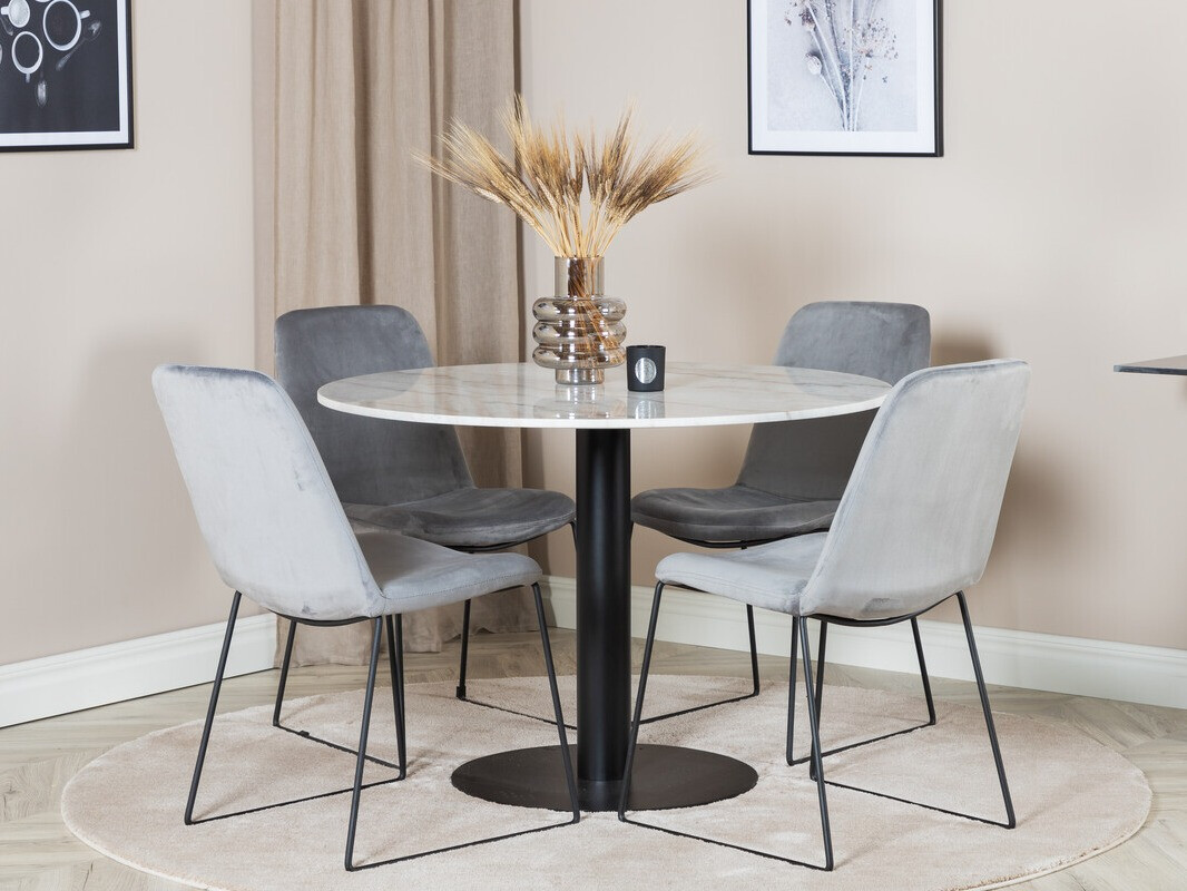 Dining set Dallas 2601 (Grey + Black)