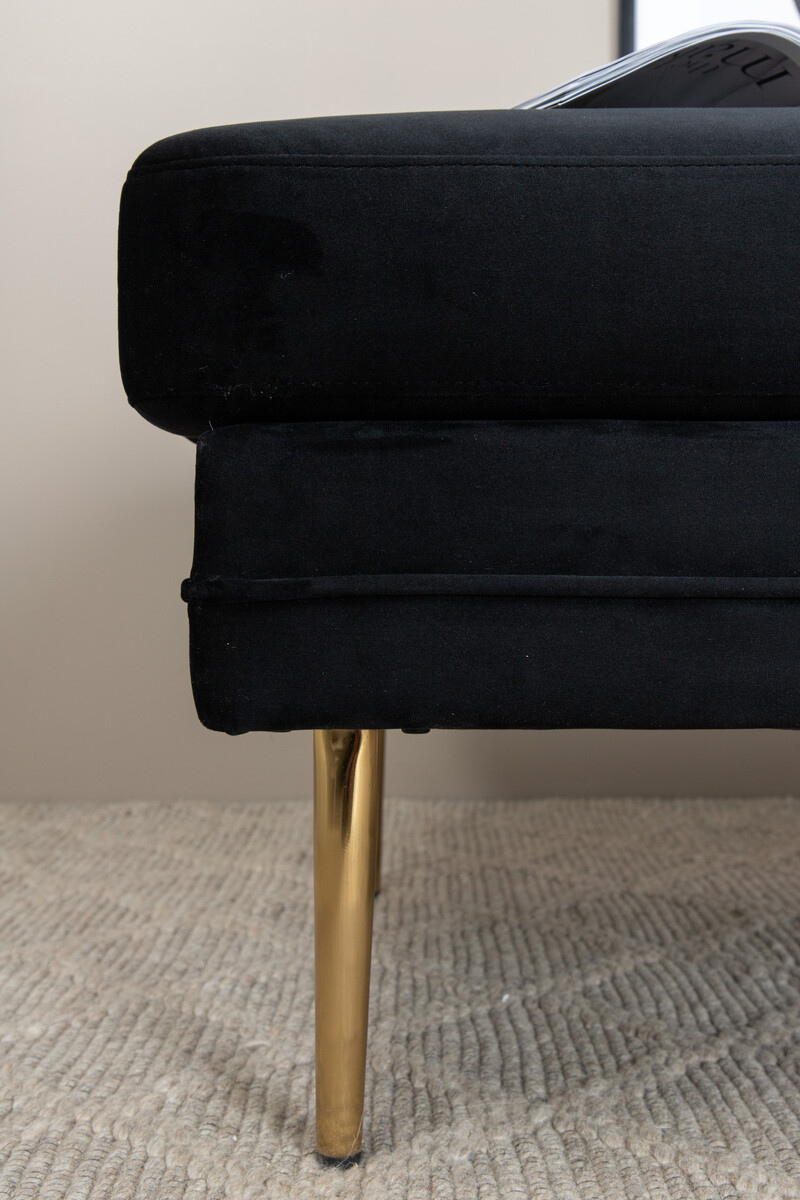 Ταμπουρέ Dallas 2653 (Μαύρο + Χρυσό)