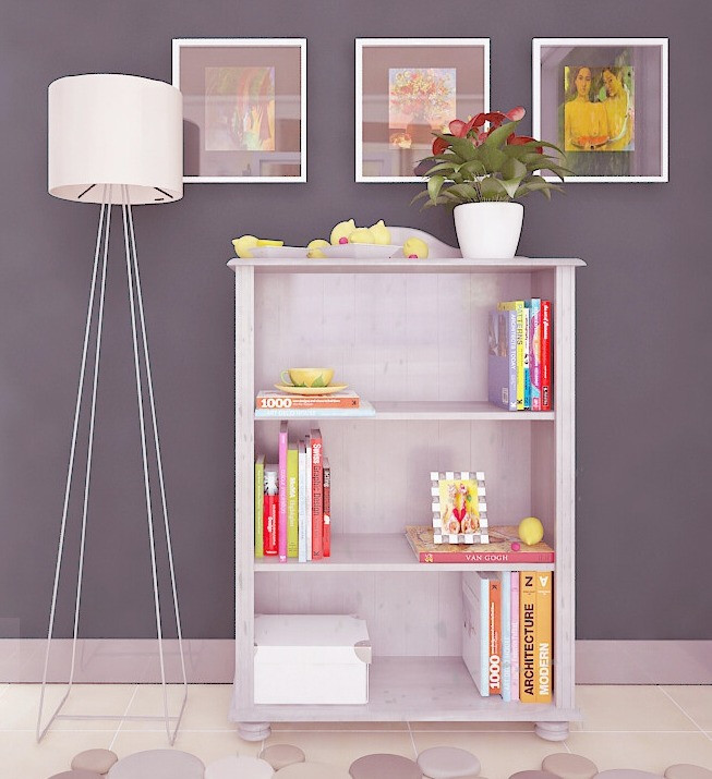Bookcase Fenlaru 100 (White)