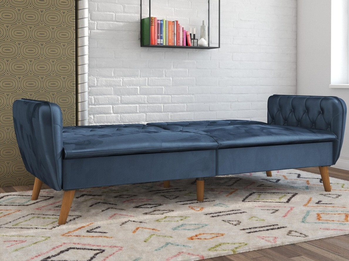 Καναπές-κρεβάτι Novogratz 106 (Μπλε)