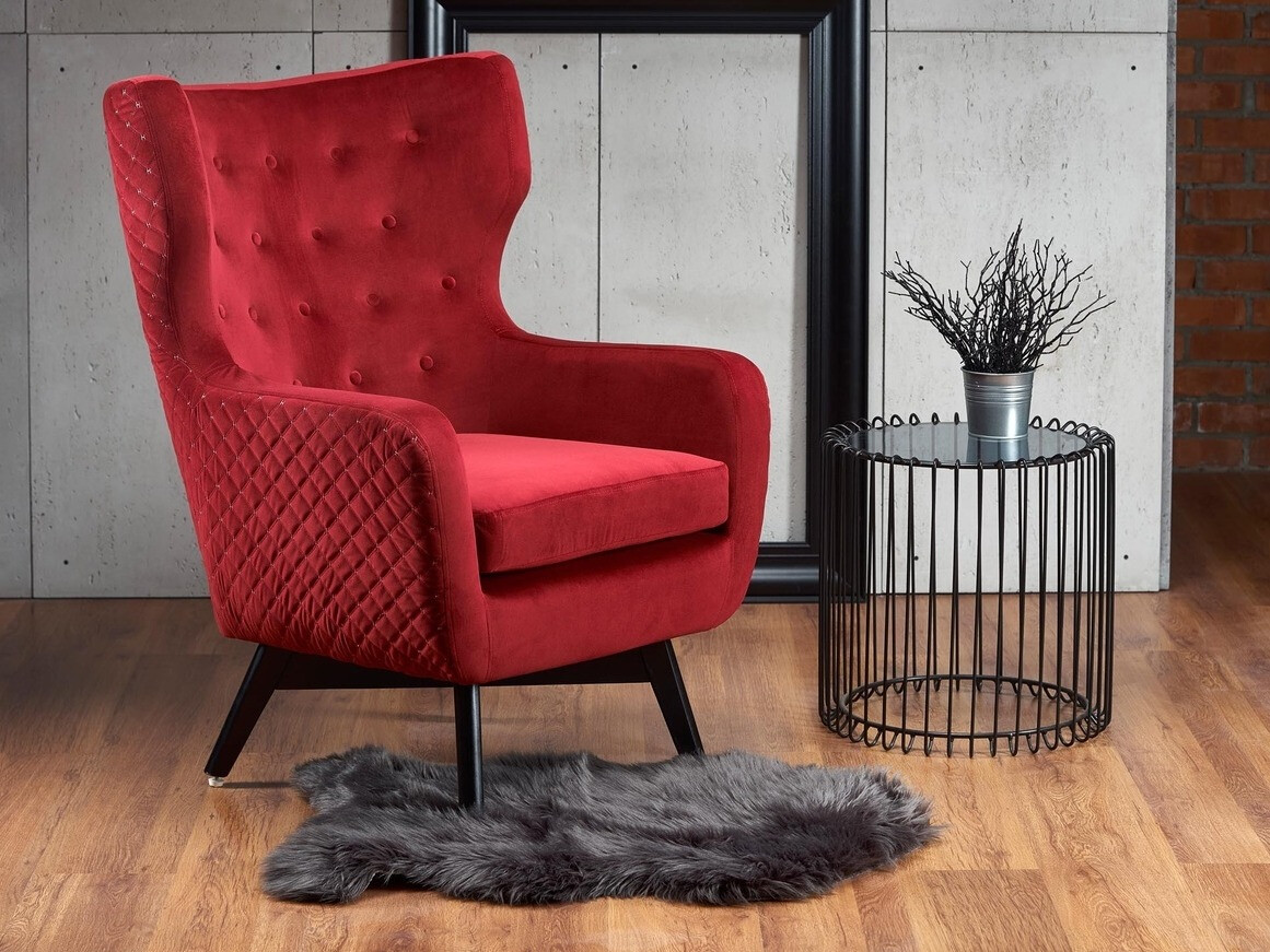 Armchair Houston 836 (Red + Black)