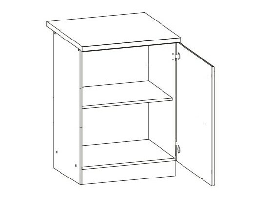 Πολυμορφικό ντουλάπι με πόρτες Eli Light 100