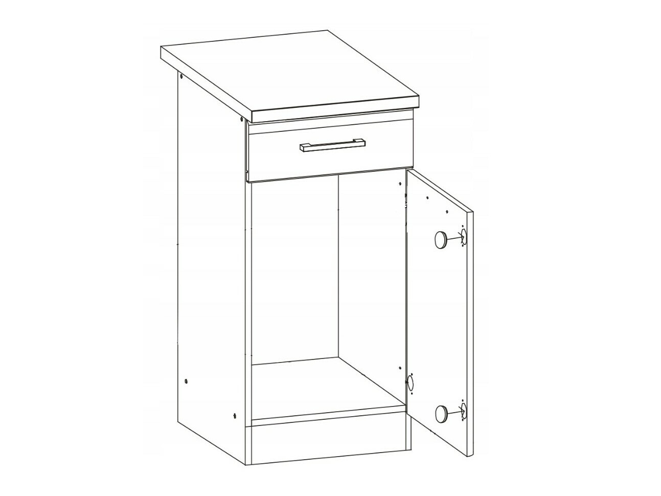 Πολυμορφικό ντουλάπι με συρτάρι και πόρτες Eli Dark 101