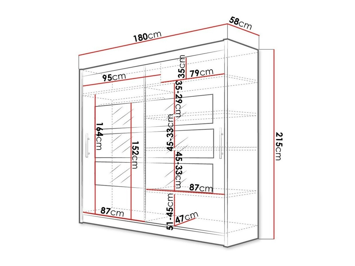 Ντουλάπα Closico Pallor III (Άσπρο)