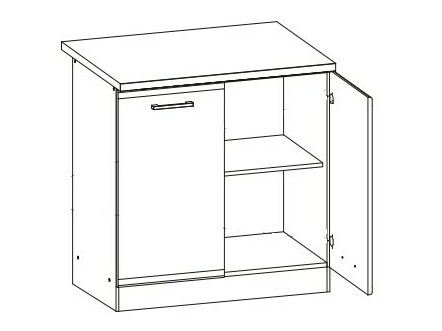 Πολυμορφικό ντουλάπι με πόρτες Eli Light 106