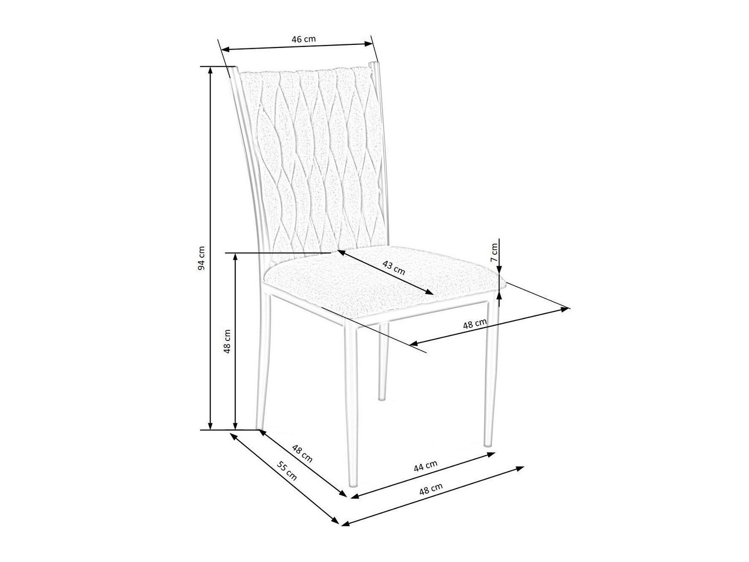 Chair Houston 1139 (Green + Golden)