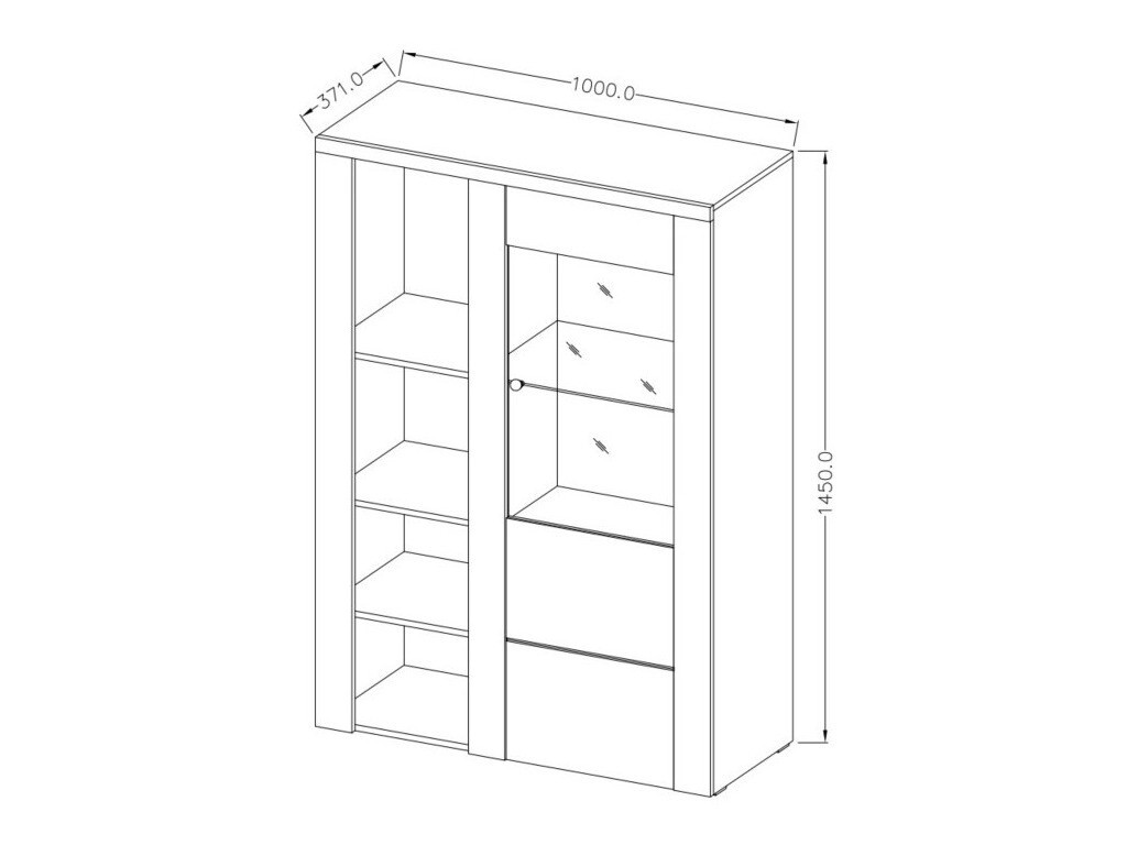 Bookcase Salelbo 116