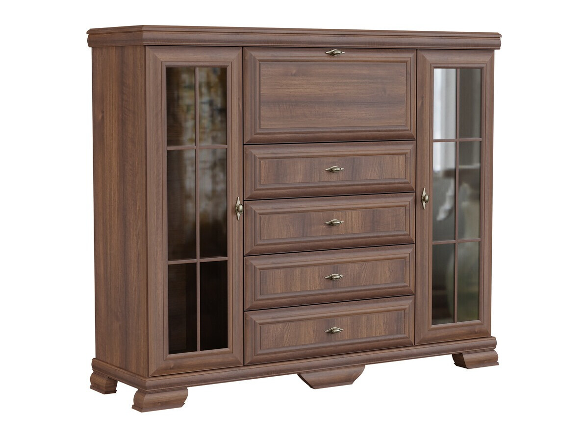 Σετ επίπλων σαλονιού Salmeru 109 (Samoa King Καρυδί)