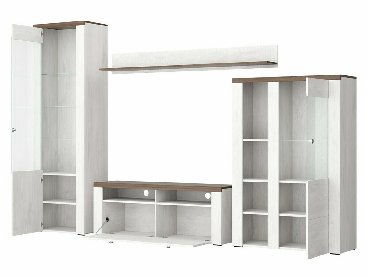 Σετ επίπλων σαλονιού Salelbo 100 (Rivera δρυς)