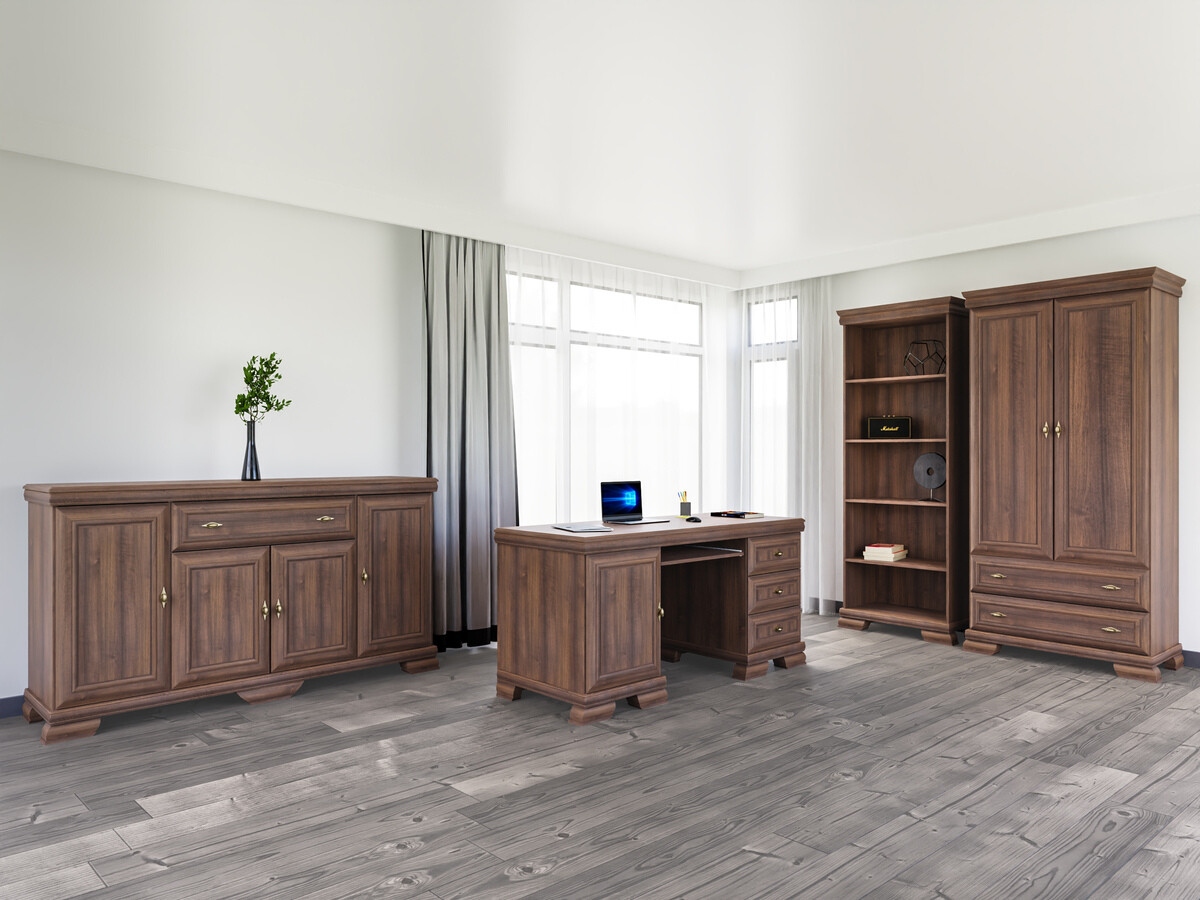 Σετ γραφείου για το σπίτι Salmeru 119 (Samoa King Καρυδί)