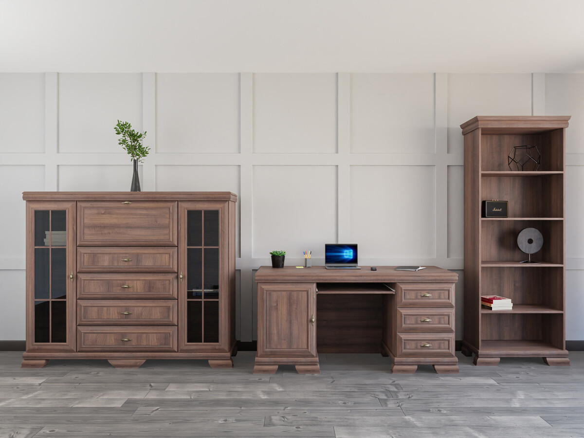 Σετ γραφείου για το σπίτι Salmeru 122 (Samoa King Καρυδί)