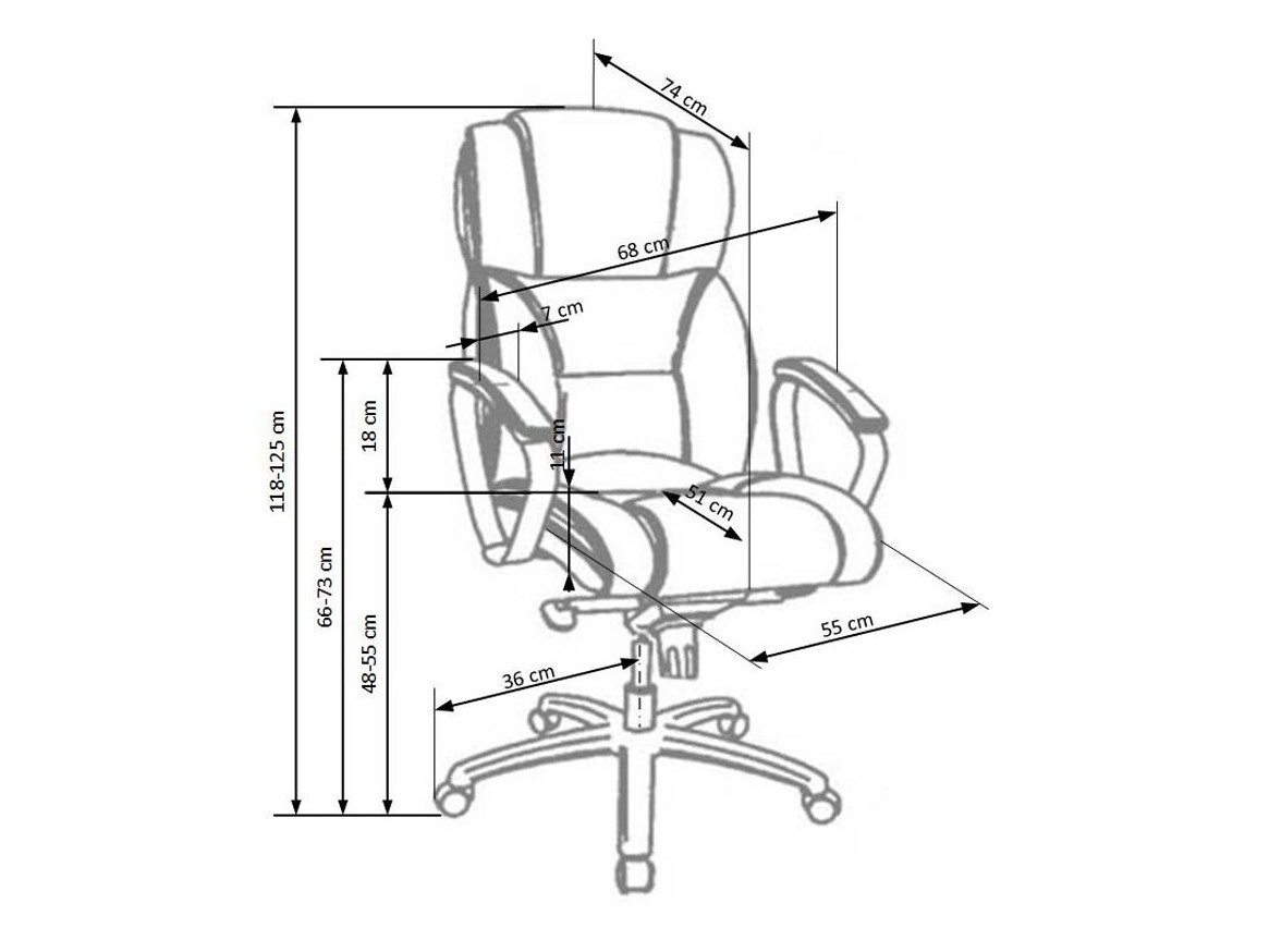 Office chair Houston 595 (Light brown)