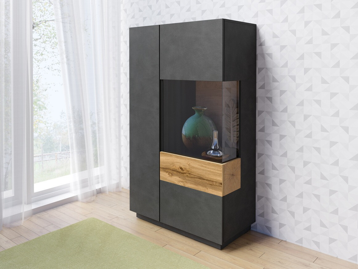 Sideboard Livlore 104 (Matera grey + Wotan Oak)