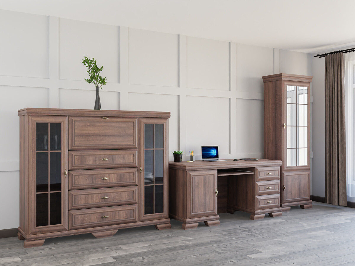 Σετ γραφείου για το σπίτι Salmeru 126 (Samoa King Καρυδί)