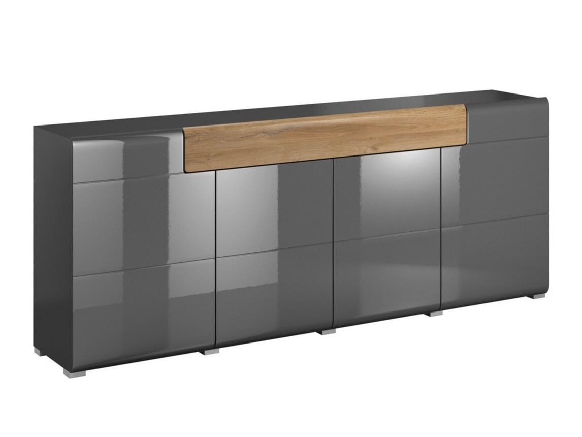 Συρταριέρα Torsone 102 (Ανθρακί + Gloss ανθρακί + Grandson δρυς)