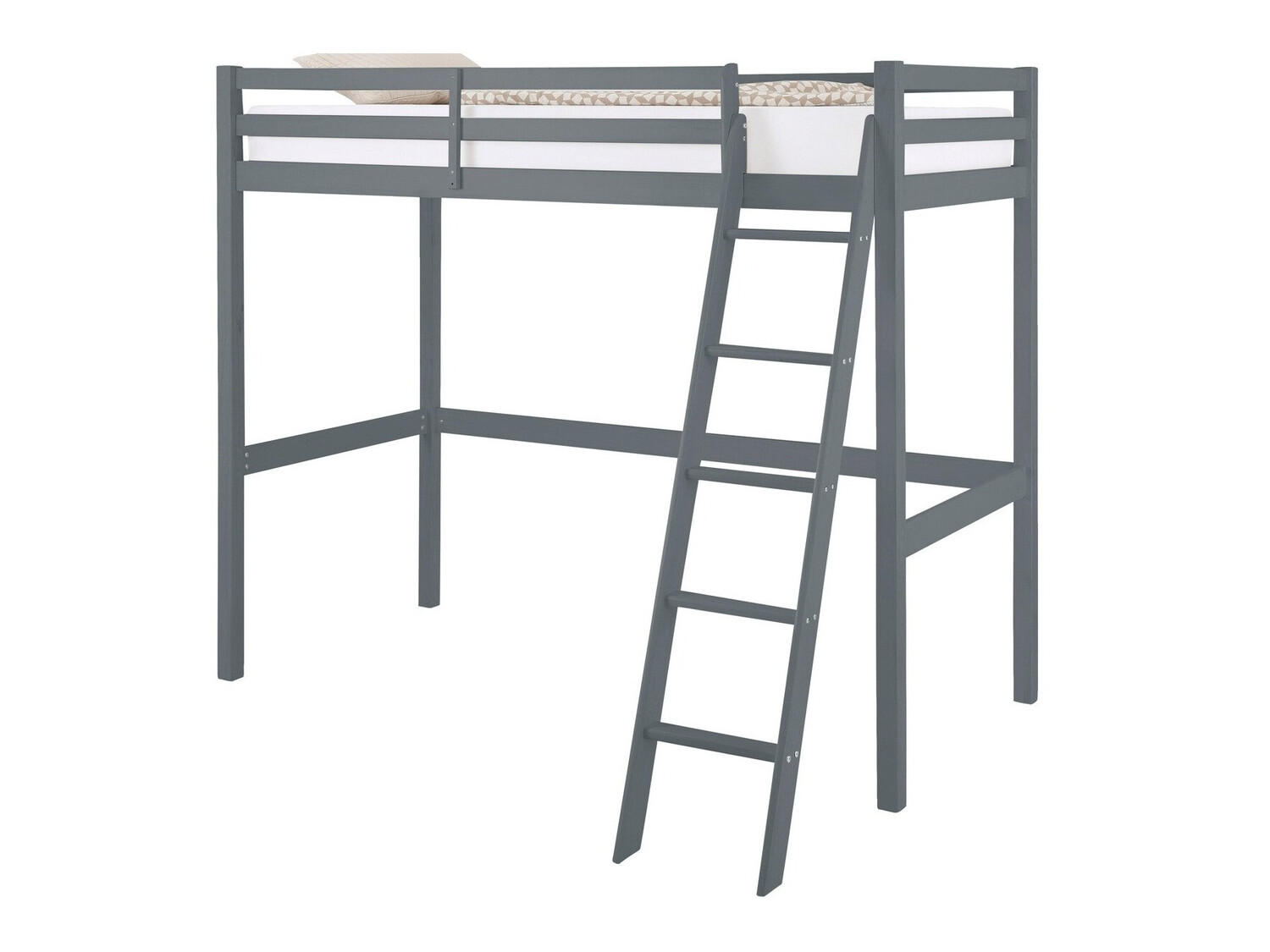 Loft bed Ruvfiva 105 (Grey)