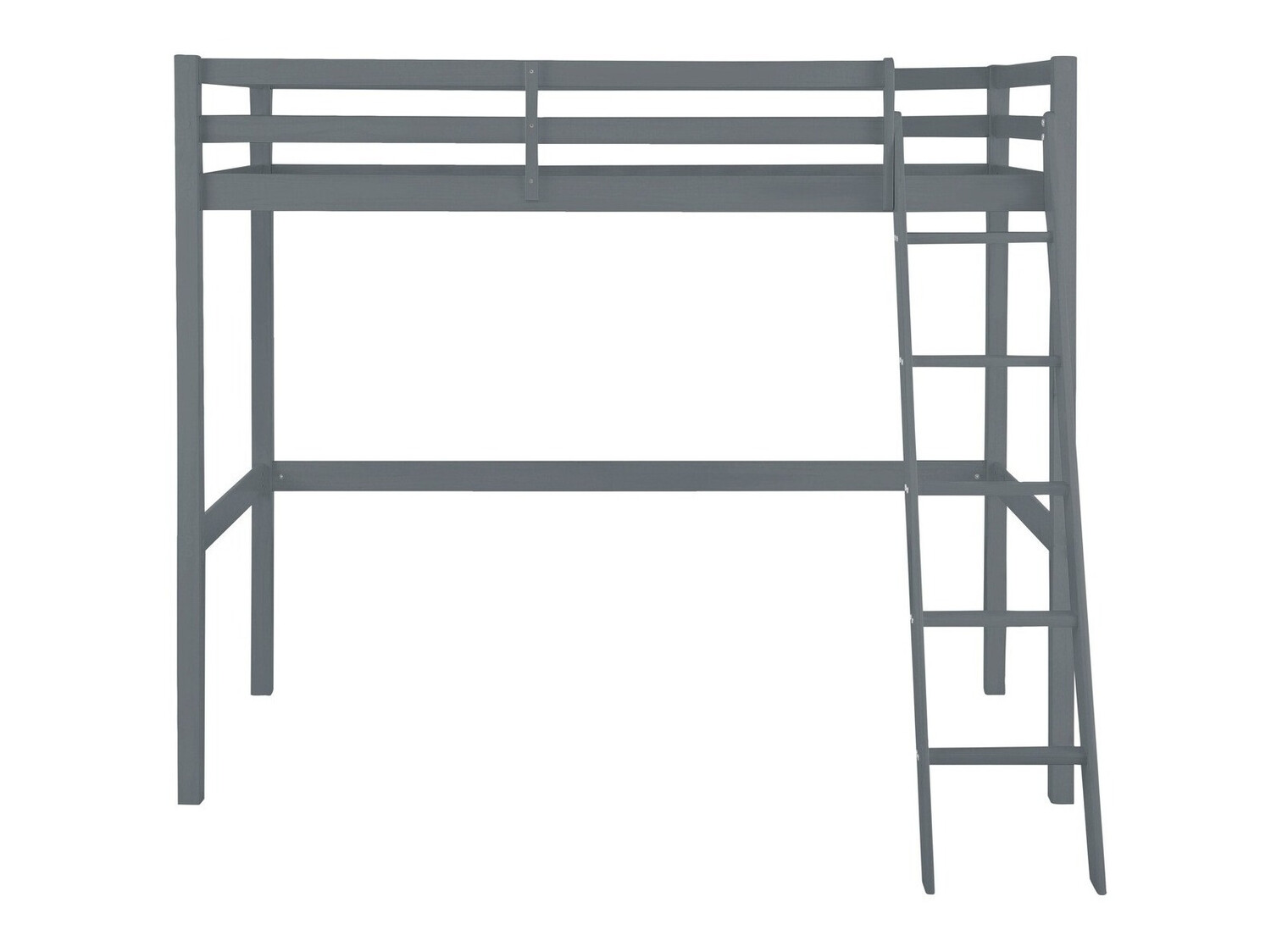 Loft bed Ruvfiva 105 (Grey)