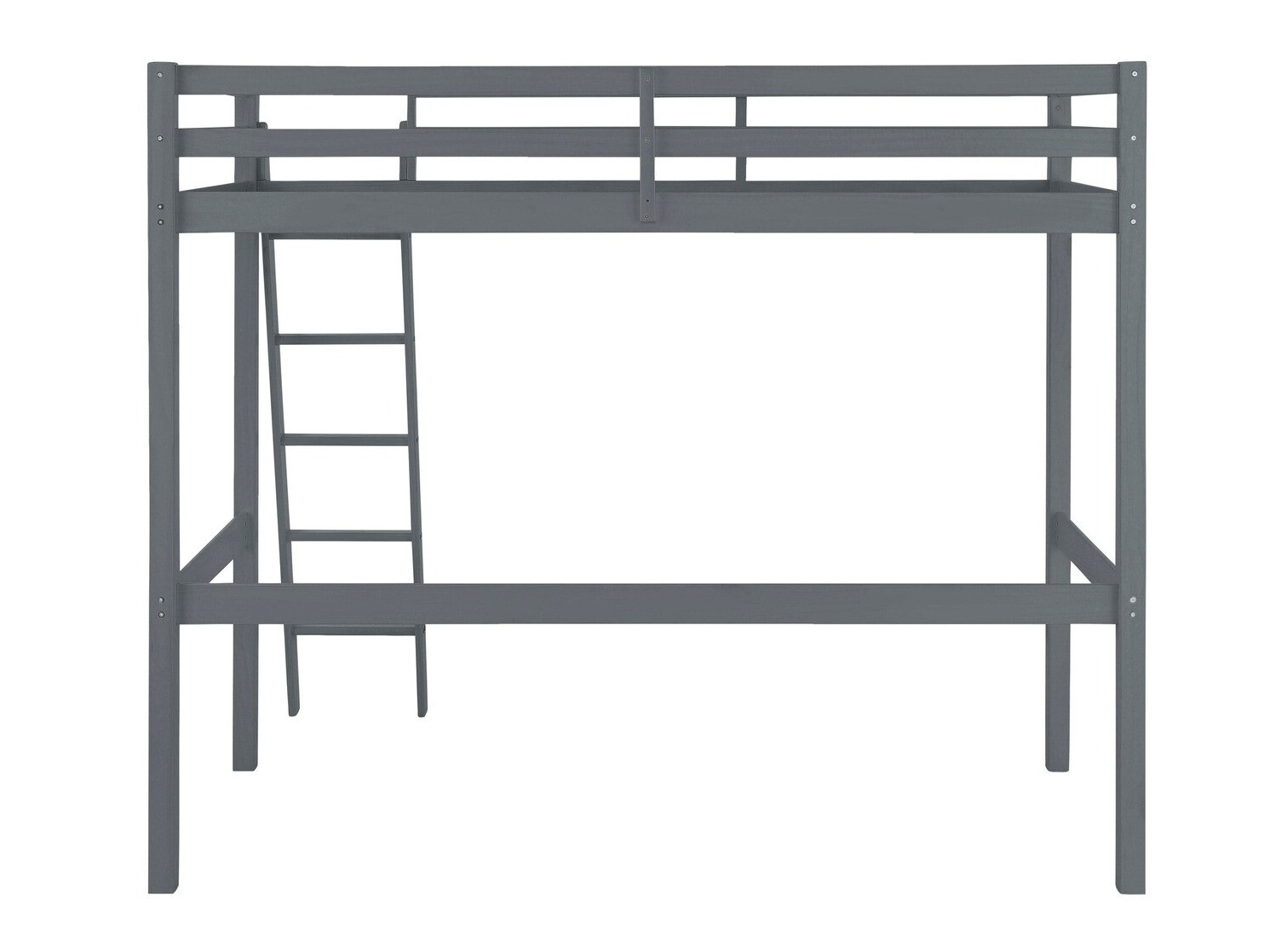 Loft bed Ruvfiva 105 (Grey)