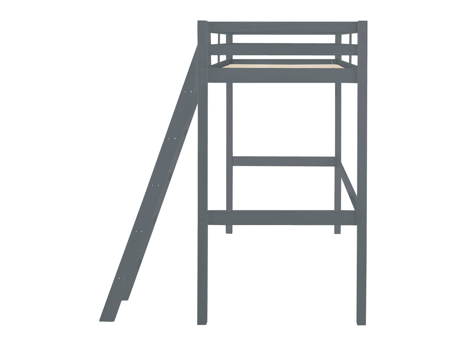 Loft bed Ruvfiva 105 (Grey)