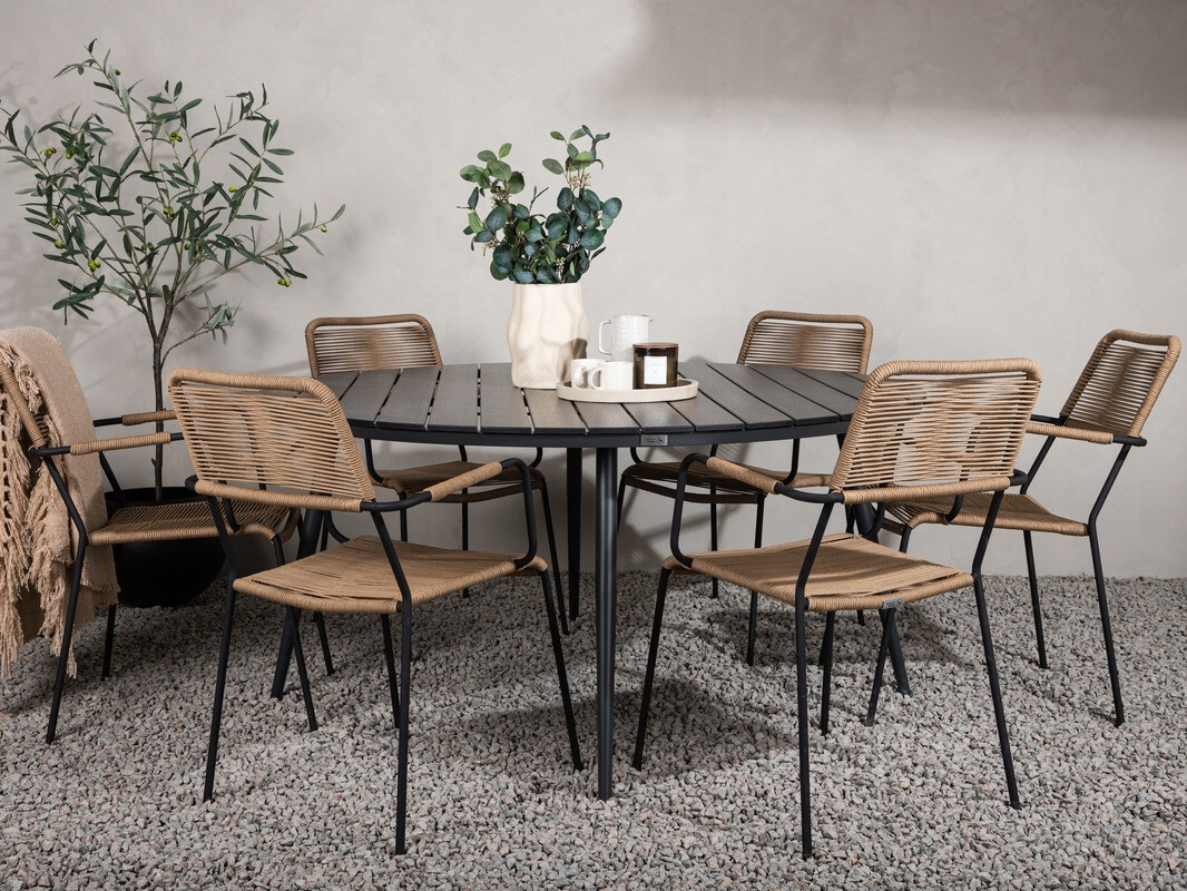 Τραπέζι εξωτερικού χώρου Dallas 2832 (Μαύρο)