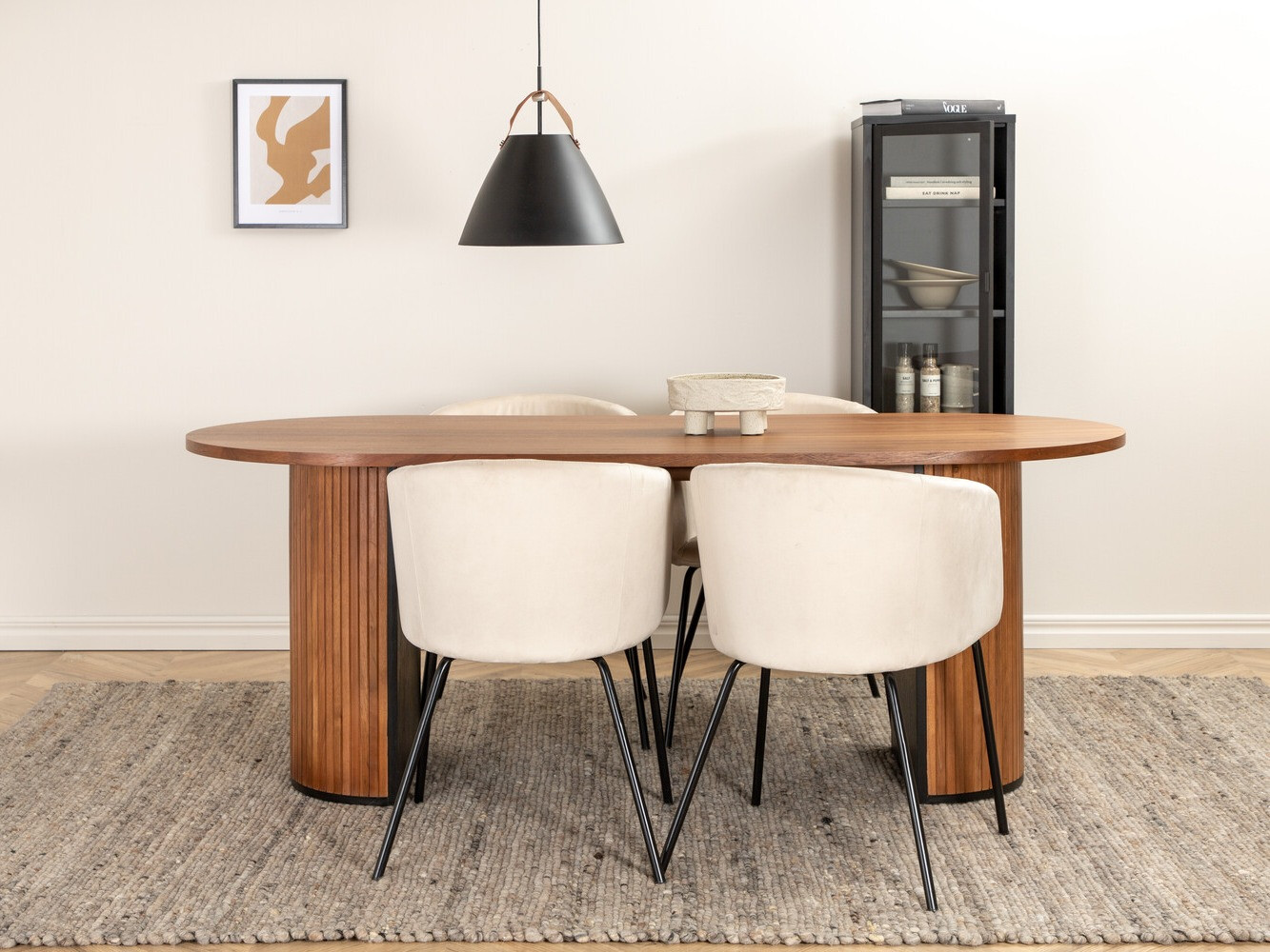 Dining set Dallas 2749 (Cream + Black)