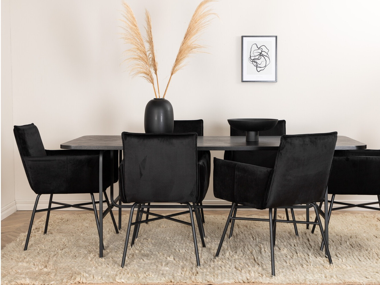 Dining set Dallas 2788 (Black)