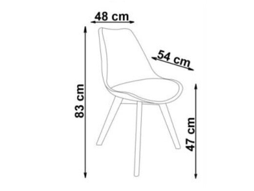 Chair Houston 412 (Dark green + Light wood)