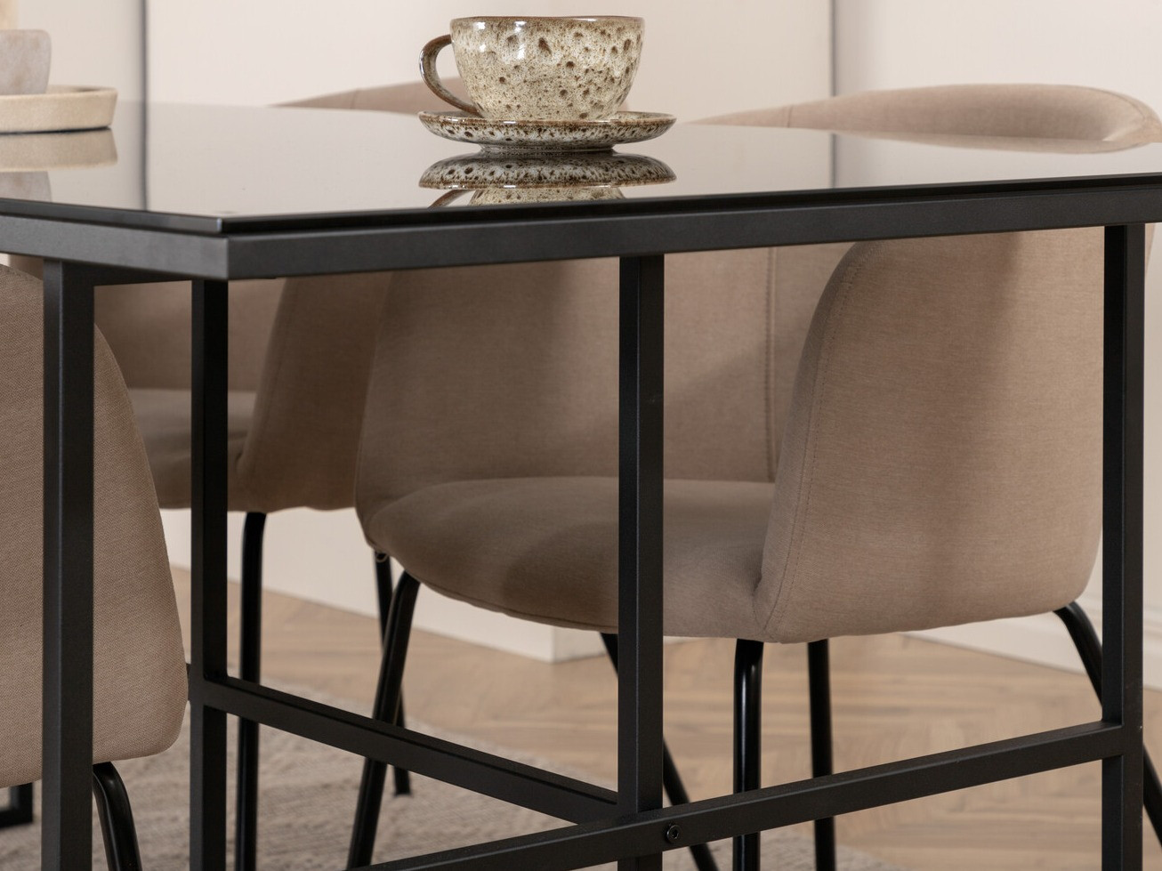 Dining set Dallas 3044 (Cream + Black)