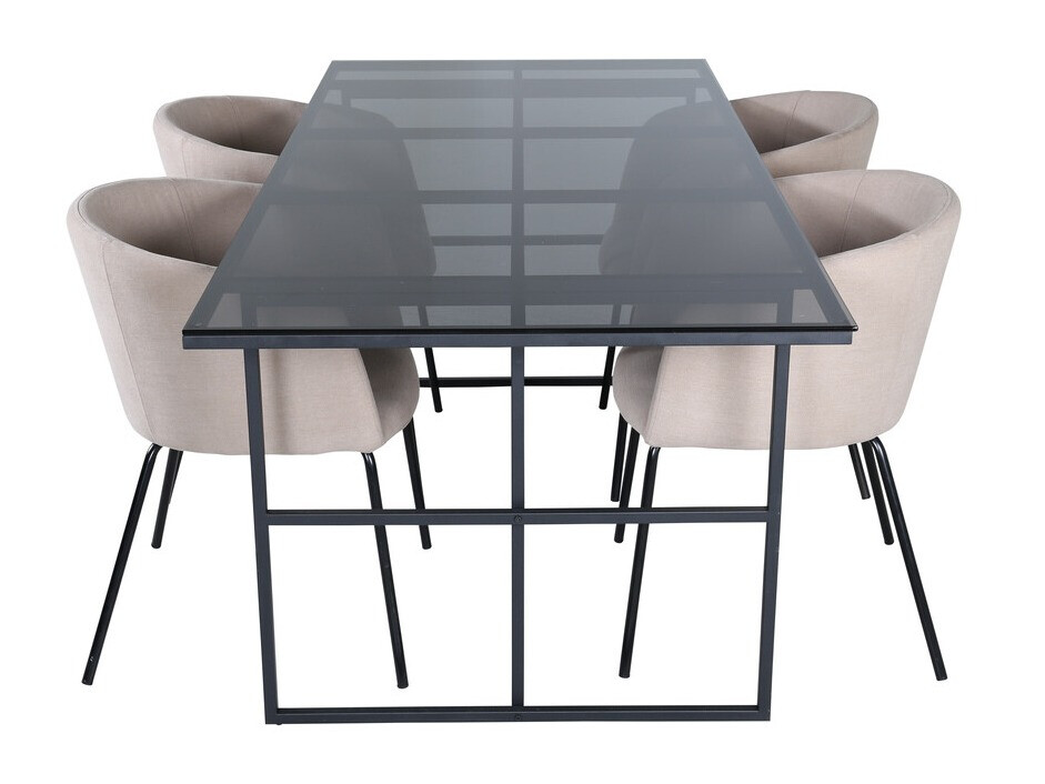 Dining set Dallas 3044 (Cream + Black)